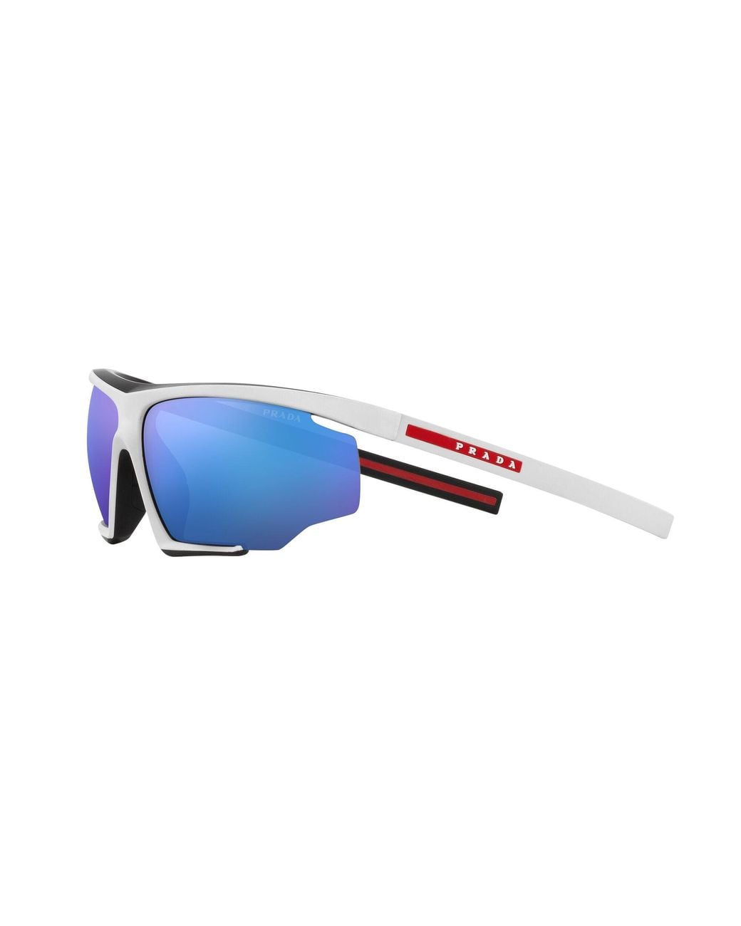Paradas Linea Rosa Prada Linea Rossa Ps 07Ys 15K08R Sunglasses Injected Geometric Mirrored ...