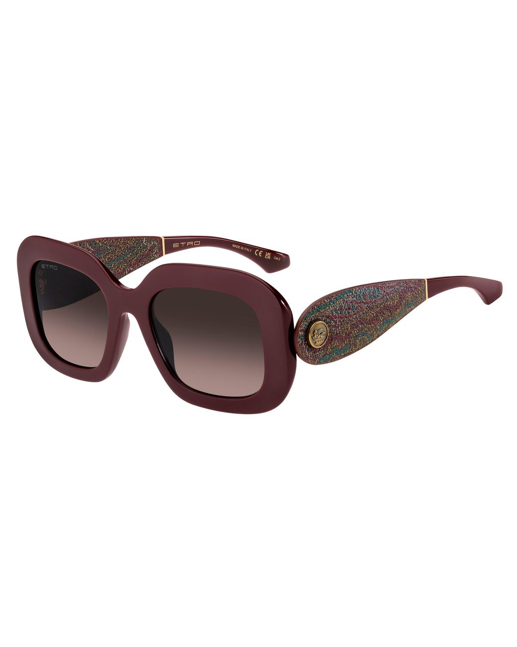 Etro Black 0141/G/S Lhf/Ha Sunglasses Acetate Squared Normal Nuanced