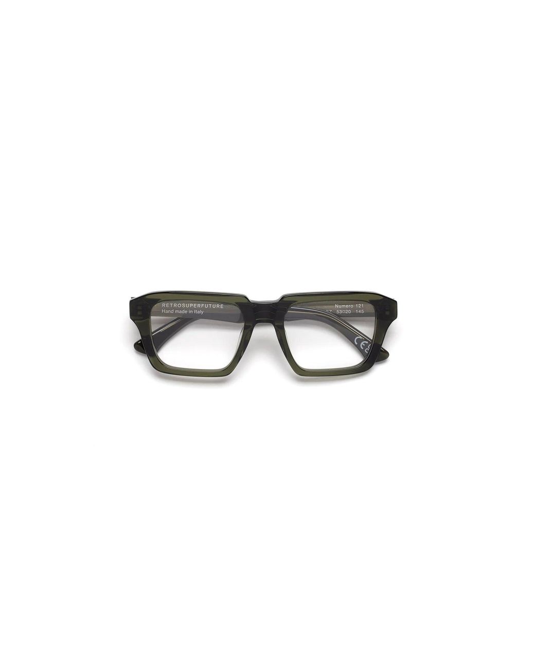 Retrosuperfuture Black 4Bz Numero 121 Verde Optical Frames Acetate Squared