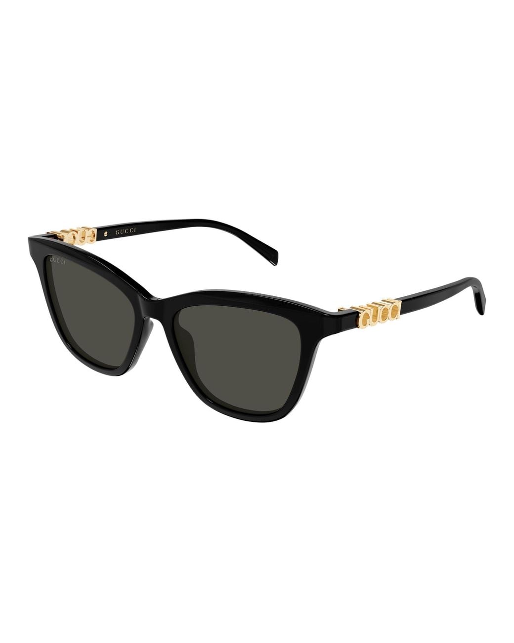Gucci Black Gg2032S 006 Sunglasses Acetate Cat Eye