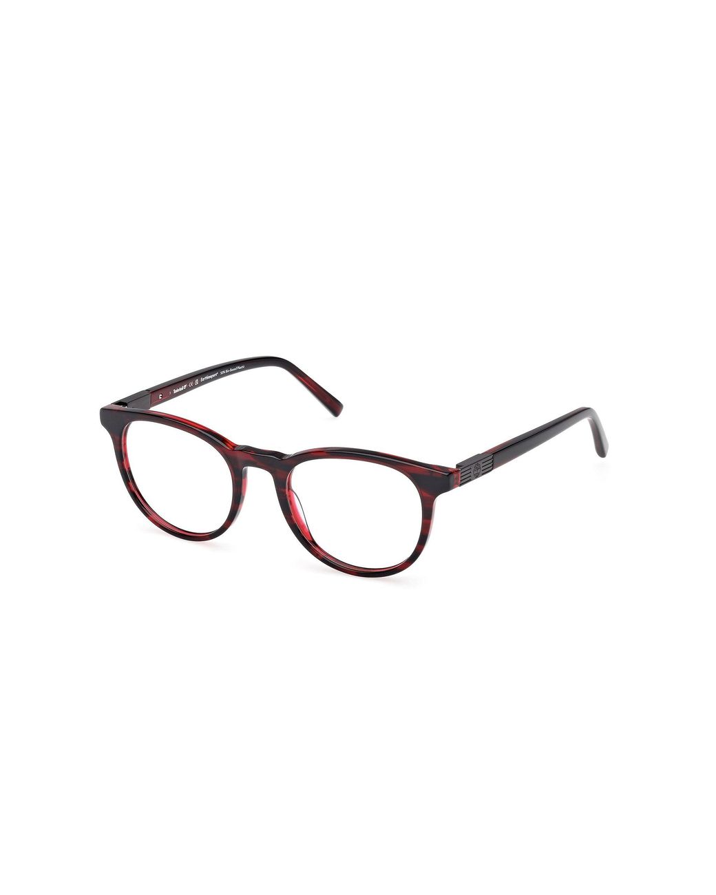 Timberland Black Tb50071 066 Optical Frames Acetate Round Normal for men