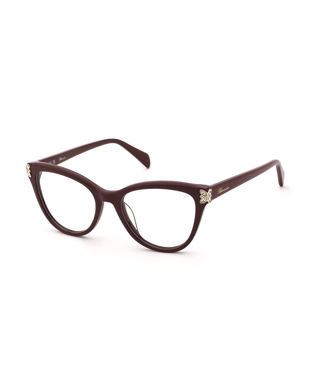 Blumarine Black Vbm254S 09Fd Optical Frames Acetate Butterfly