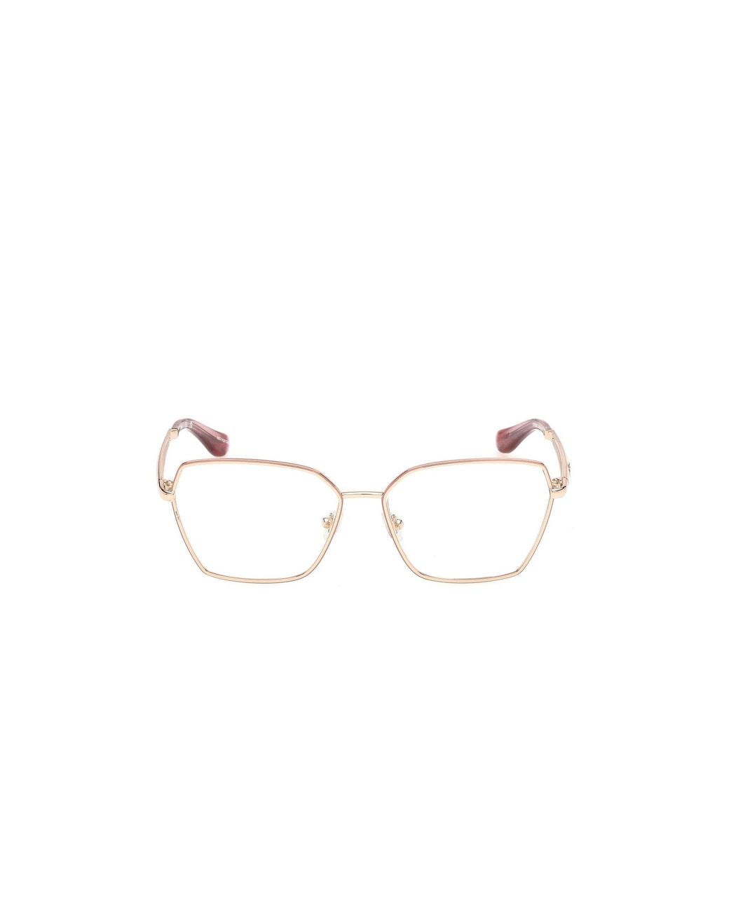 Guess Black Gu50384 74 Optical Frames Metal Squared Normal