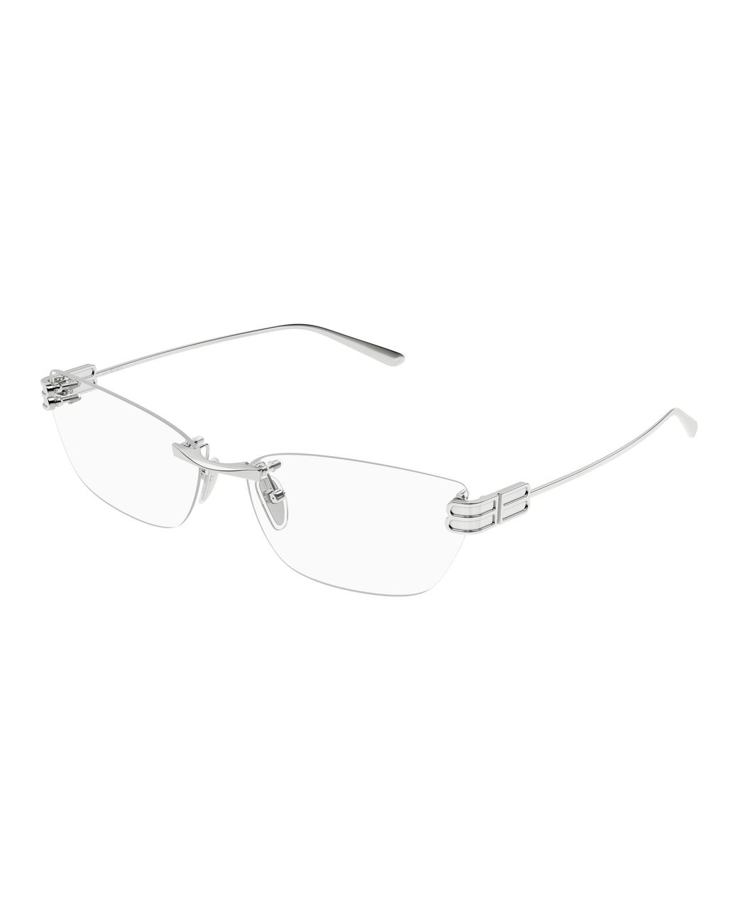 Balenciaga Black Bb0490O 001 Optical Frames Metal Transparent Squared
