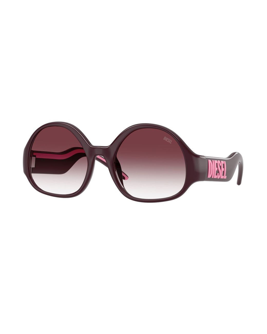 DIESEL Black Dl3022U 20528H Sunglasses Injected Round Normal Nuanced