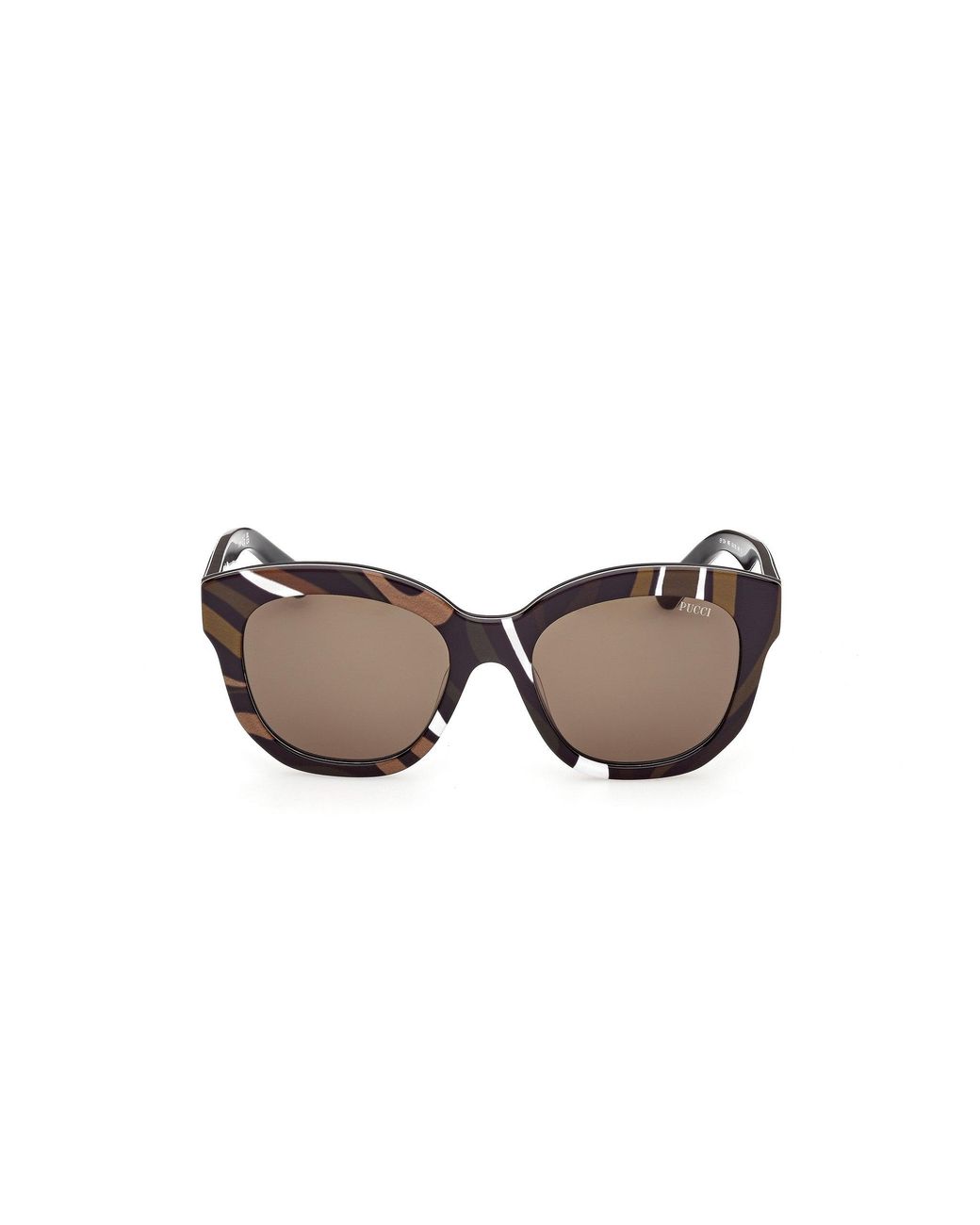 Emilio Pucci Black Ep0254 99E Sunglasses Acetate Geometric Normal