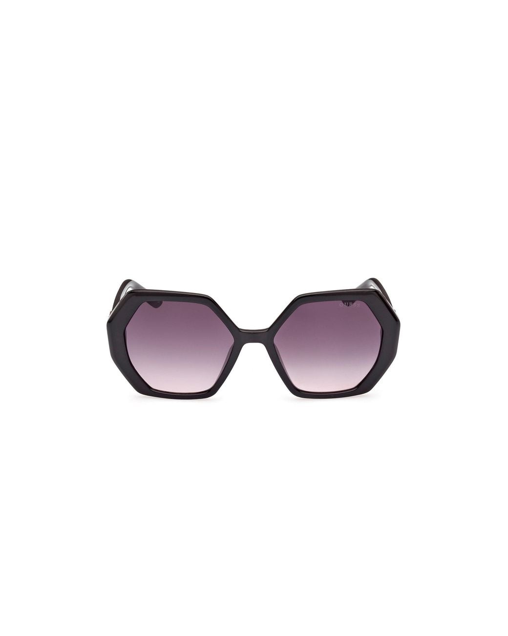Guess Black Gu7879 01B Sunglasses Injected Geometric Normal Shaded