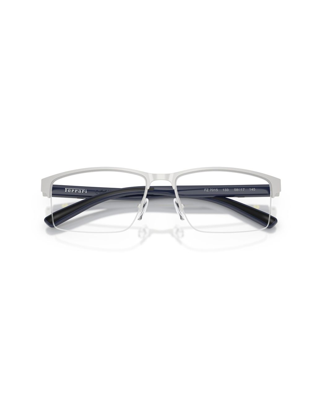 FERRARI SCUDERIA Black Fz7015 133 Optical Frames Metal Pillow Normal for men