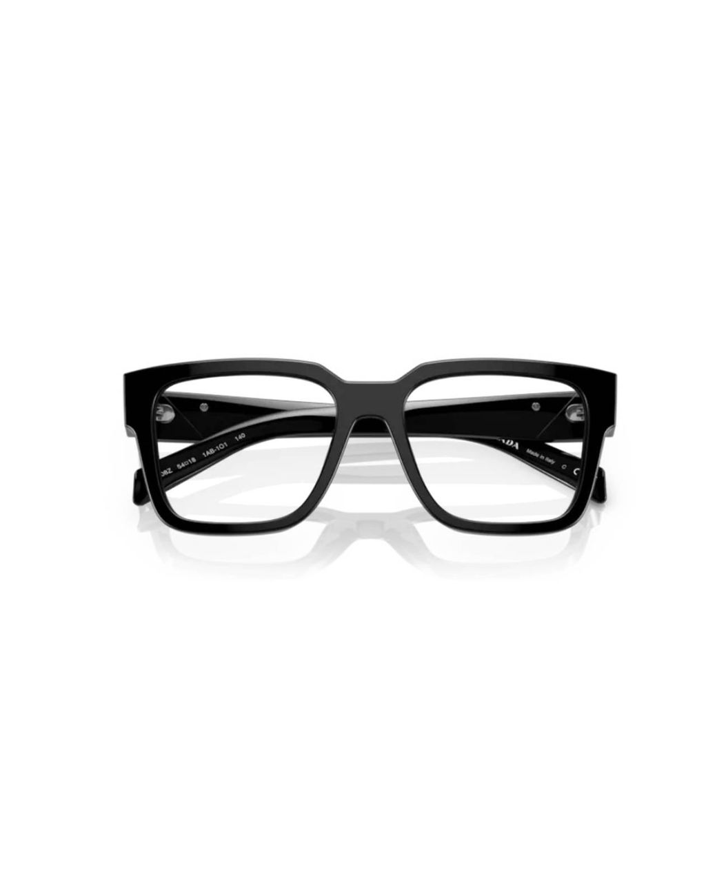Prada Black Pr 08Zv 1Ab1O1 Optical Frames Acetate Squared Normal for men