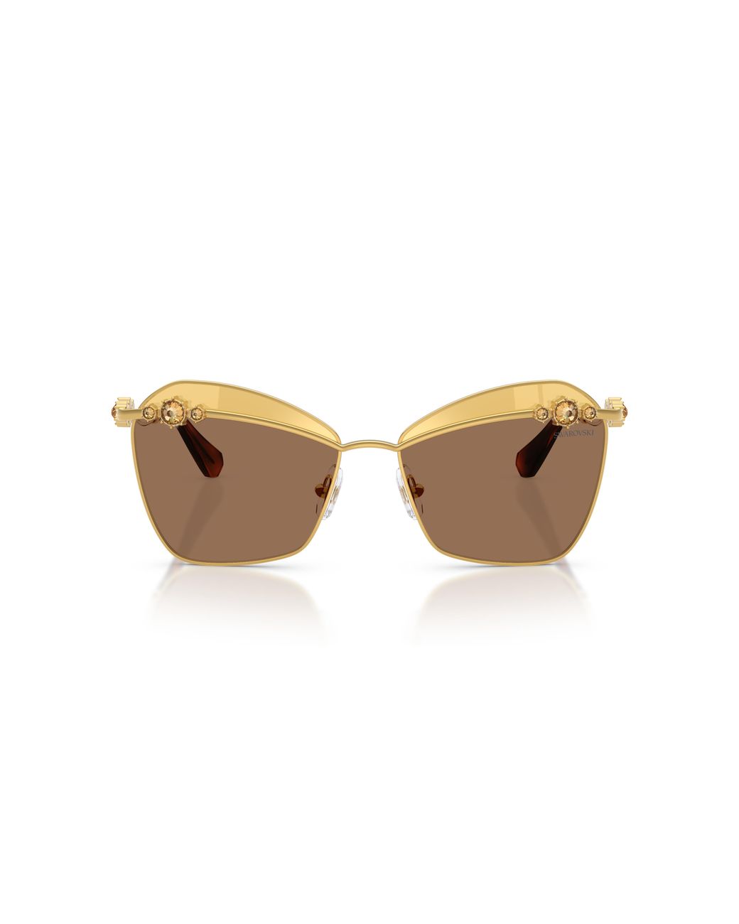 Swarovski Black Sk7040 4007To Sunglasses Metal Butterfly Normal