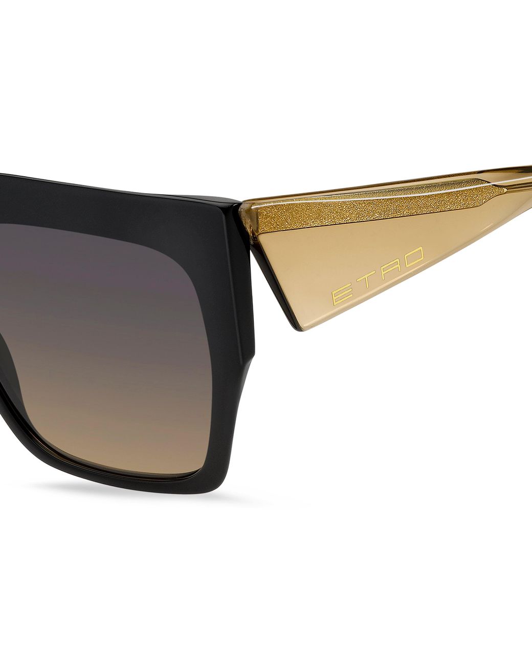 Etro Black 0122/S 71C/Um Sunglasses Acetate Squared Normal Nuanced