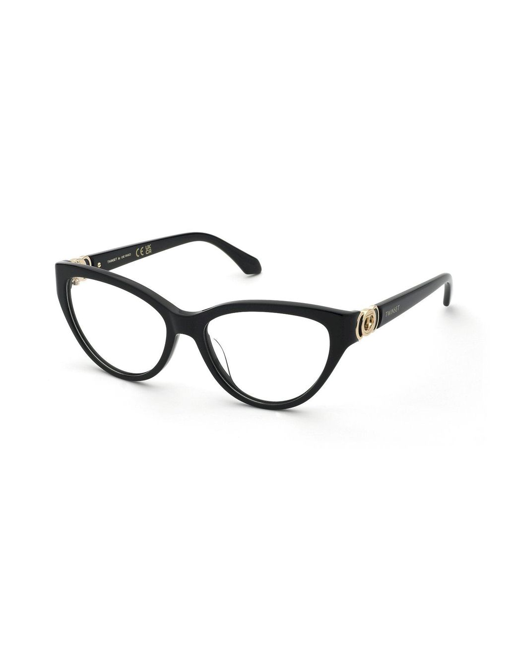 Twinset Black Vtw071 700 Optical Frames Acetate Butterfly