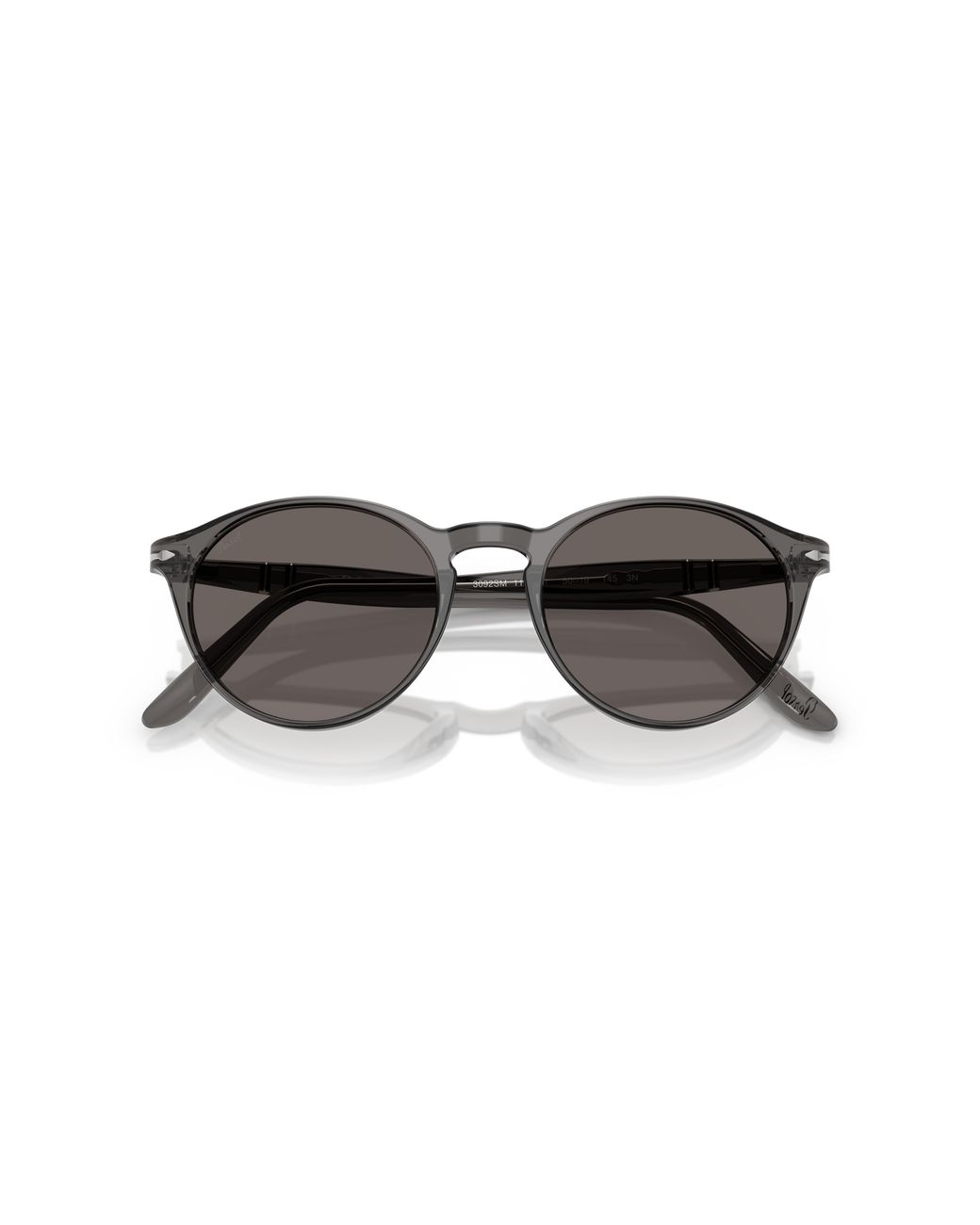 Persol Black Po3092Sm 1196B1 Sunglasses Acetate Round Normal for men