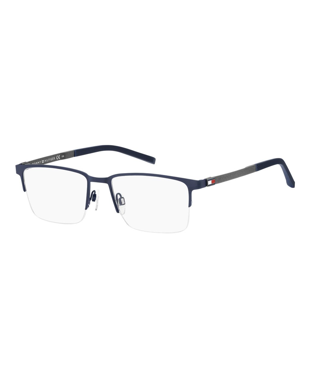Tommy Hilfiger Black Th 1917 Fll Optical Frames Steel Squared for men