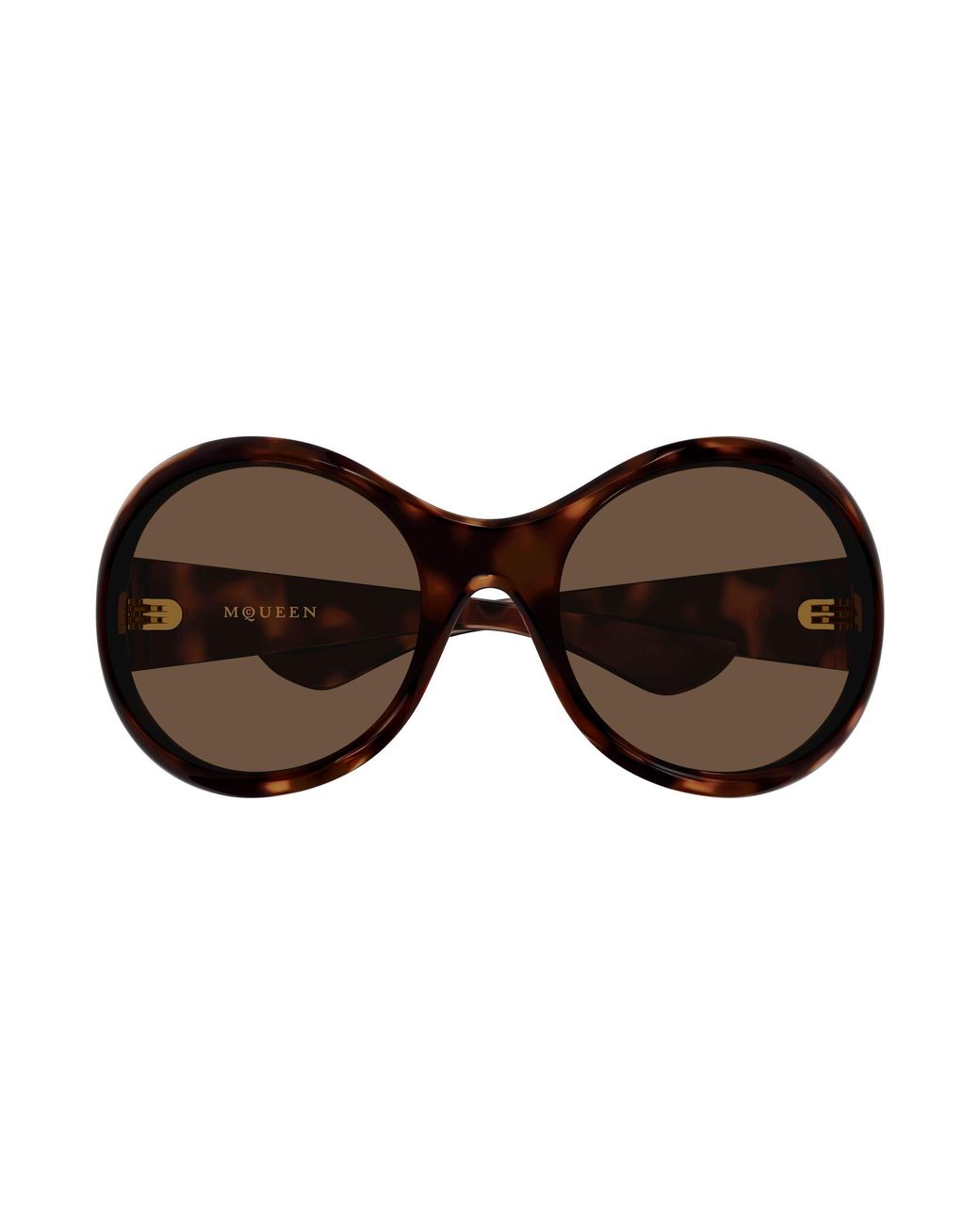McQueen Black Am0592S 002 Sunglasses Bio-Injected Round