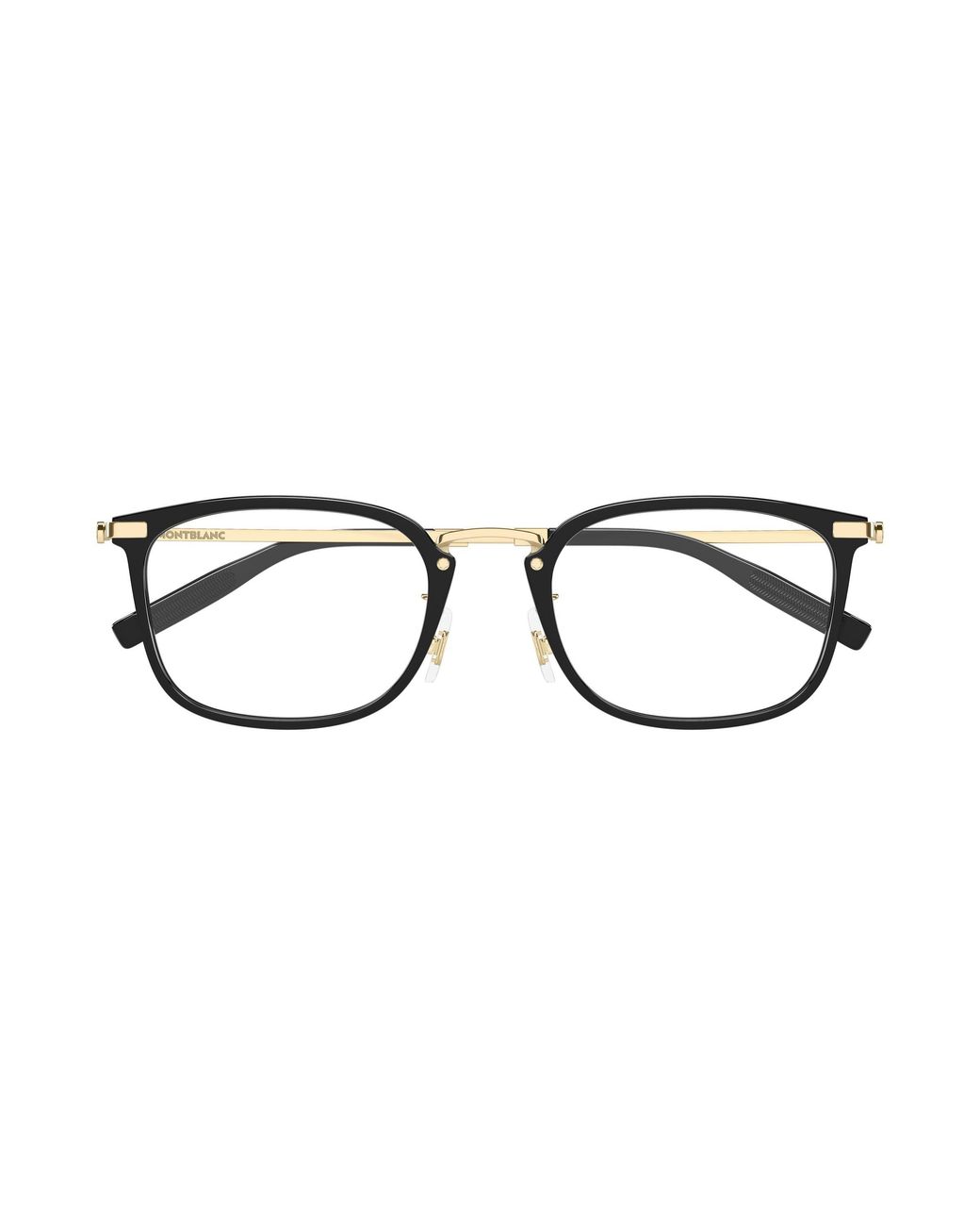 Montblanc Black Mb0494Oj 003 Optical Frames Injected Transparent Squared for men