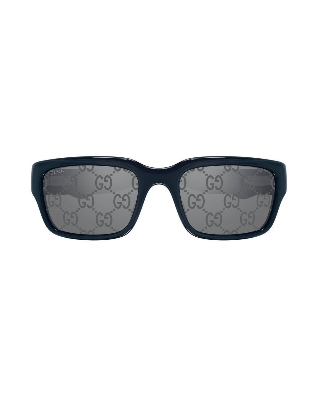 Gucci Black Gg2240S 008 Sunglasses Injected Squared Mirrored for men