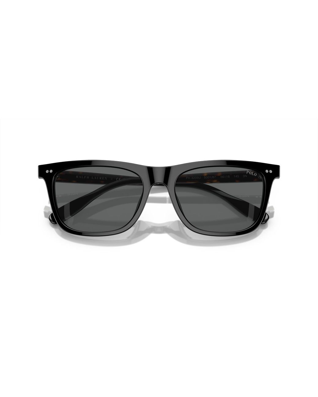 Polo Ralph Lauren Black Ph4205U 500187 Sunglasses Acetate Squared Normal for men