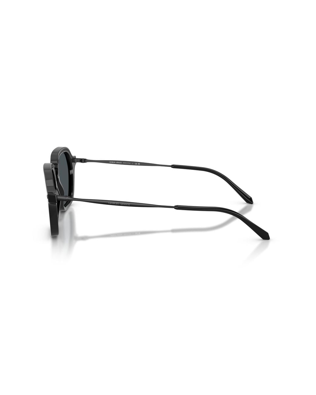 Giorgio Armani Black Ar6190 5875R5 Sunglasses Metal Squared Normal for men