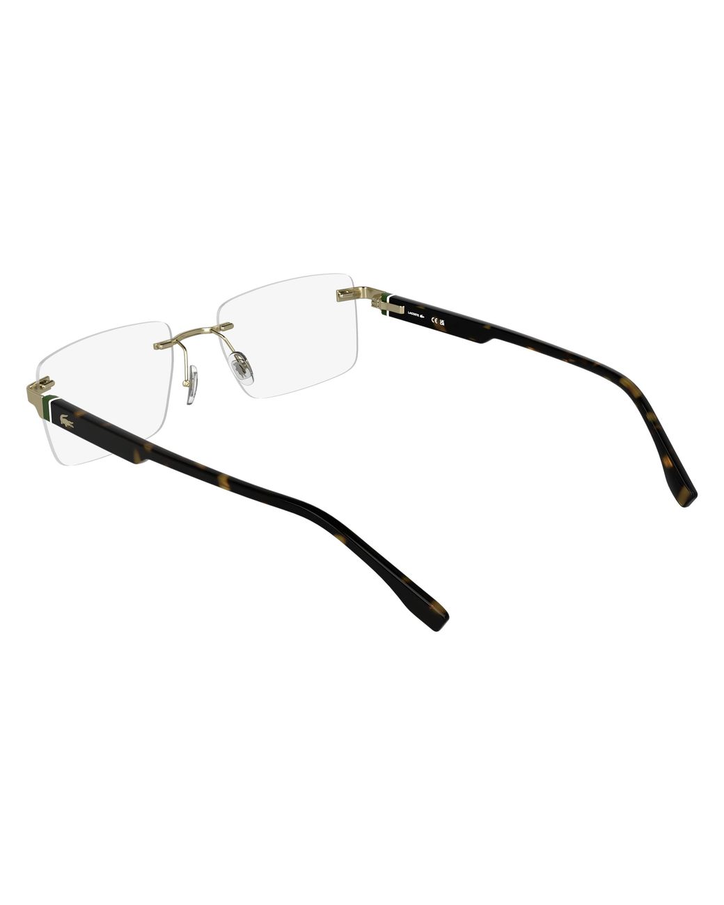 Lacoste Black 045 Optical Frames Metal Squared Normal for men