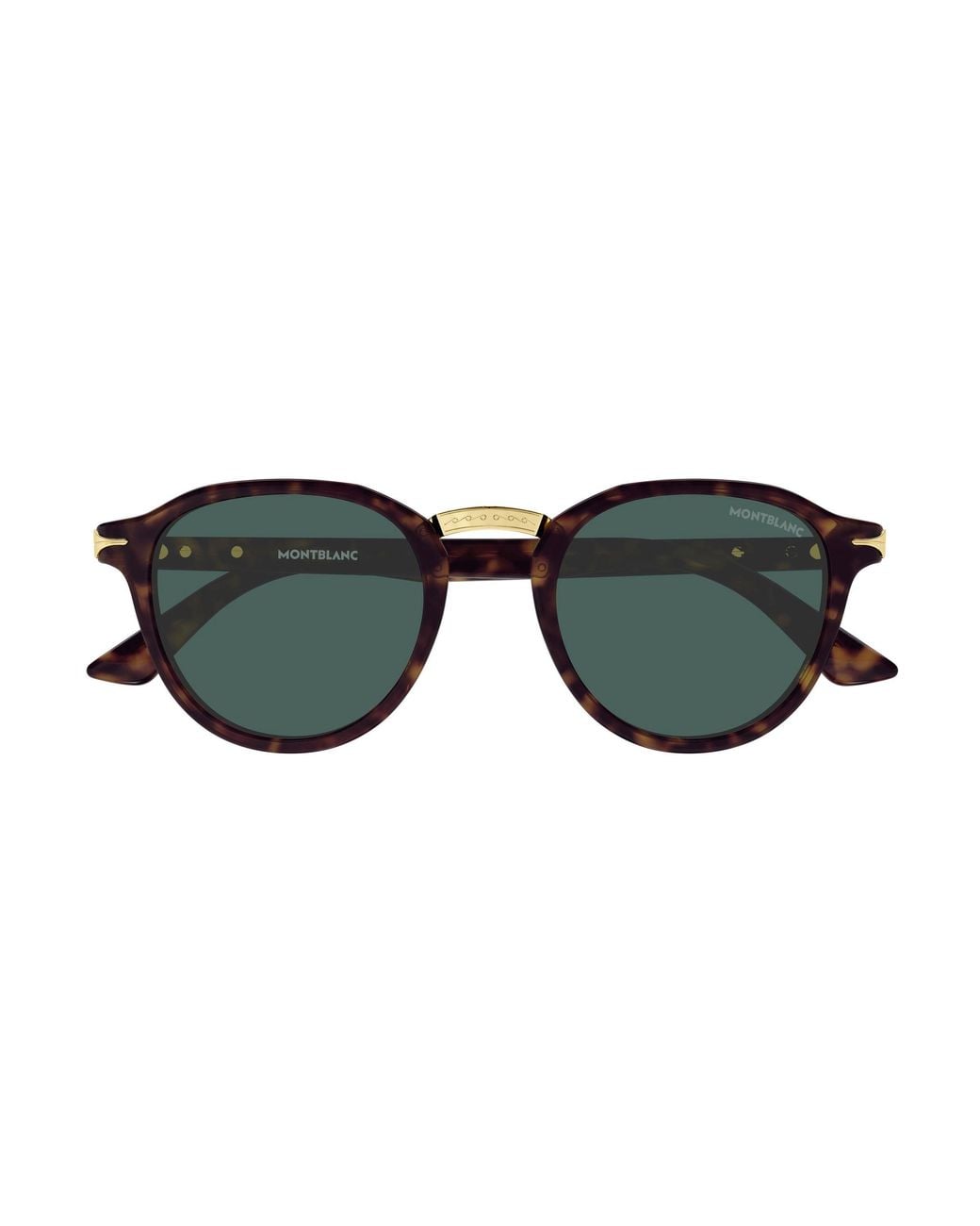 Montblanc Black Mb0515S 002 Sunglasses Acetate Round for men