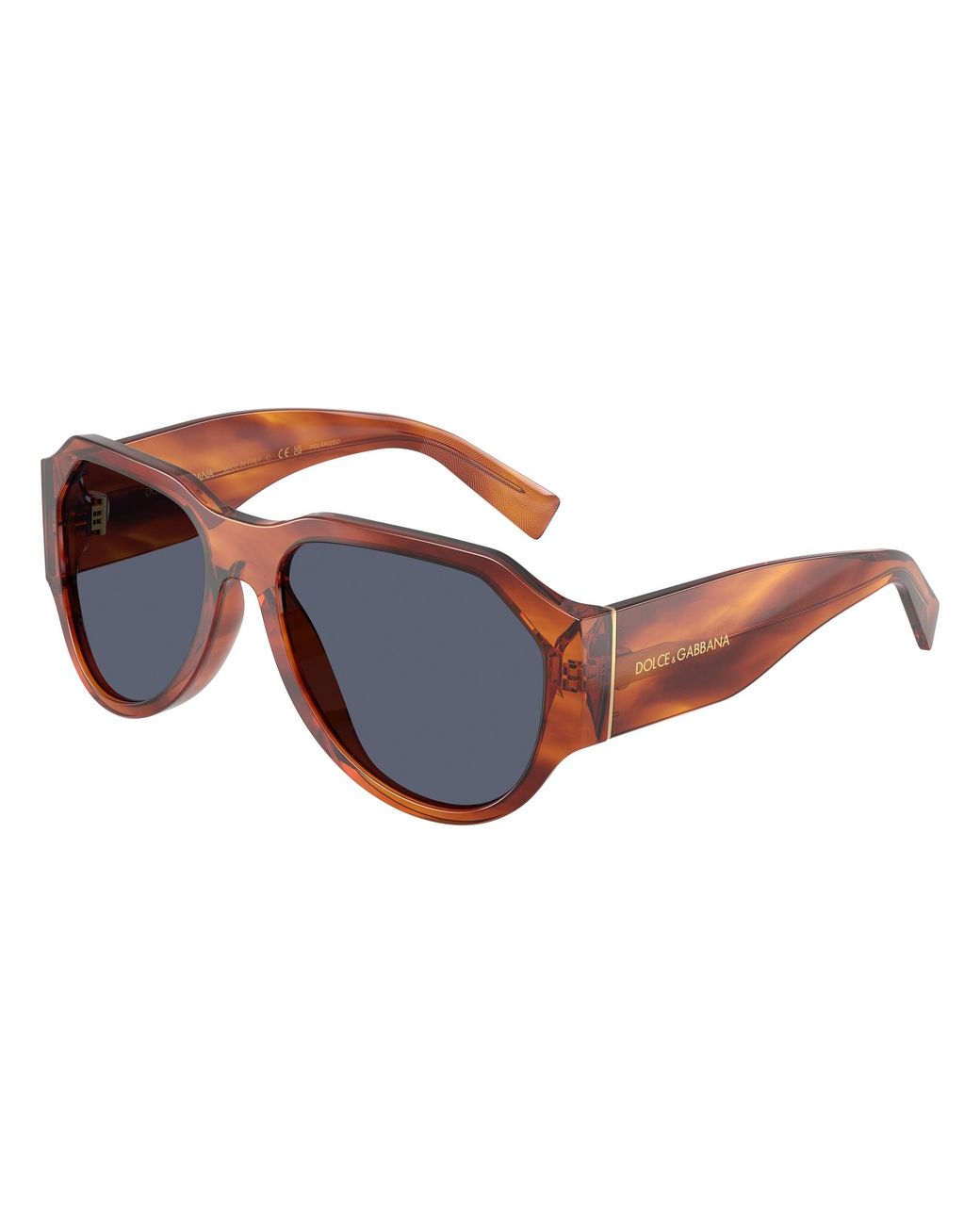 Dolce & Gabbana Black Dg4504 32212V Sunglasses Acetate Pilot Polarized for men