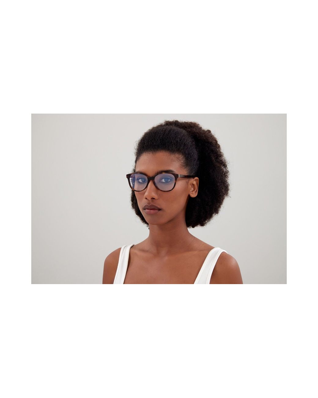 Saint Laurent Black Sl M112 002 Optical Frames Acetate Cat Eye