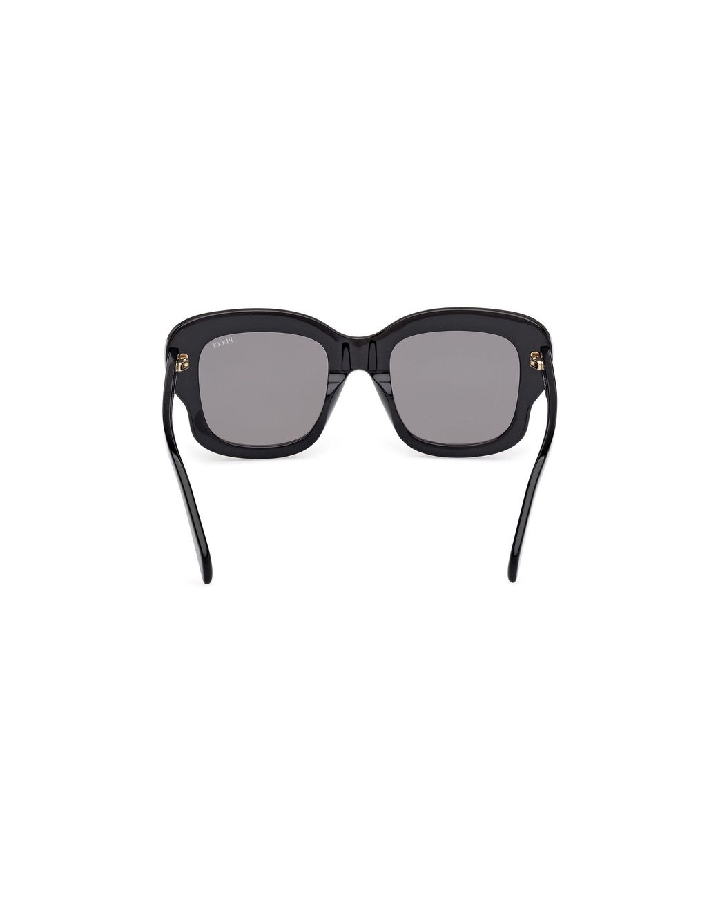Emilio Pucci Black Ep0220 99A Sunglasses Acetate Smoke Squared Normal