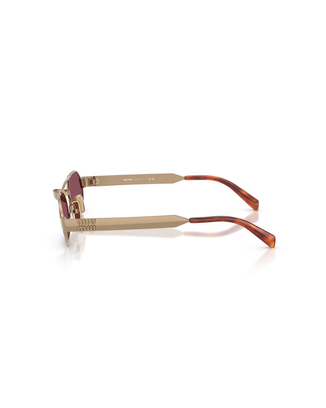 Miu Miu Black Mu B52S 7Oe30Y Sunglasses Metal Round Normal
