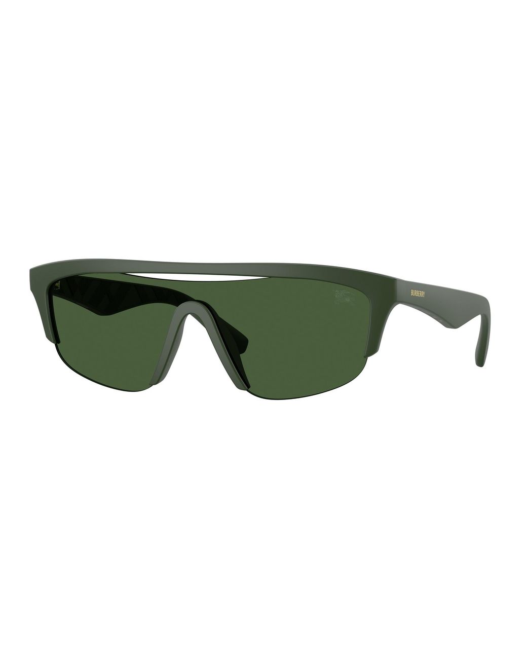 Burberry Green Be4460U 417071 Sunglasses Injected Squared Normal for men