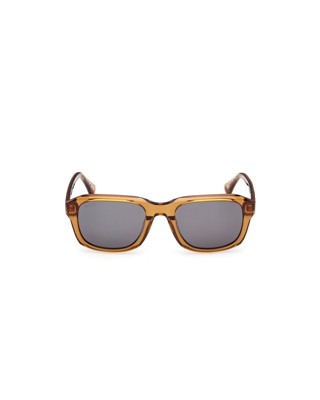 Web Black We0389 39A Sunglasses Acetate Smoke Squared Normal for men