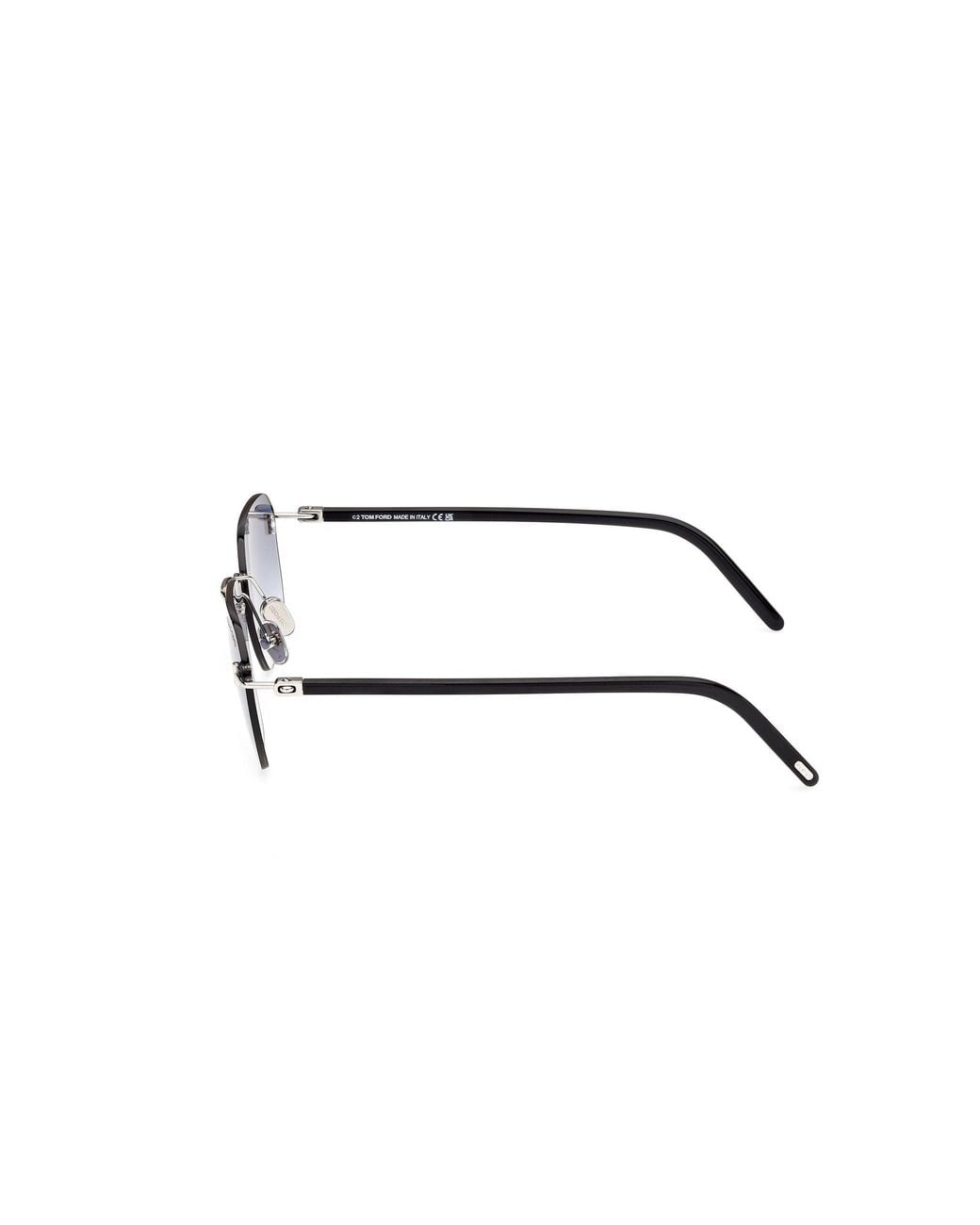 Tom Ford Black Ft1433 Carson-02 16W Sunglasses Metal Squared Normal for men