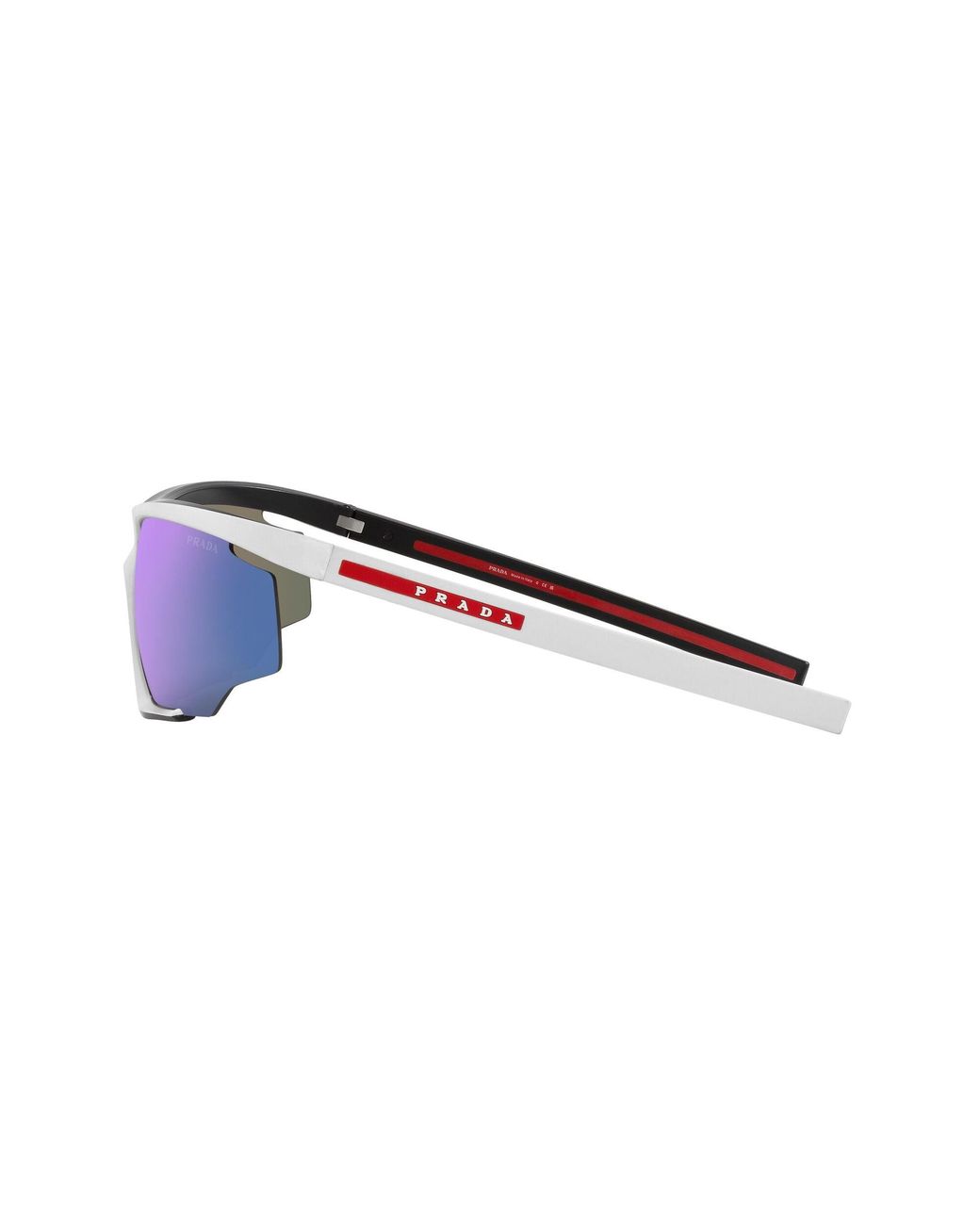 Paradas Linea Rosa Prada Linea Rossa Ps 07Ys 15K08R Sunglasses Injected Geometric Mirrored ...