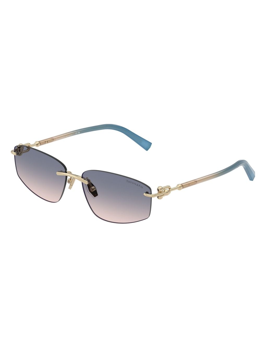 Tiffany & Co Black Tf3114 619116 Sunglasses Metal Geometric Normal Nuanced