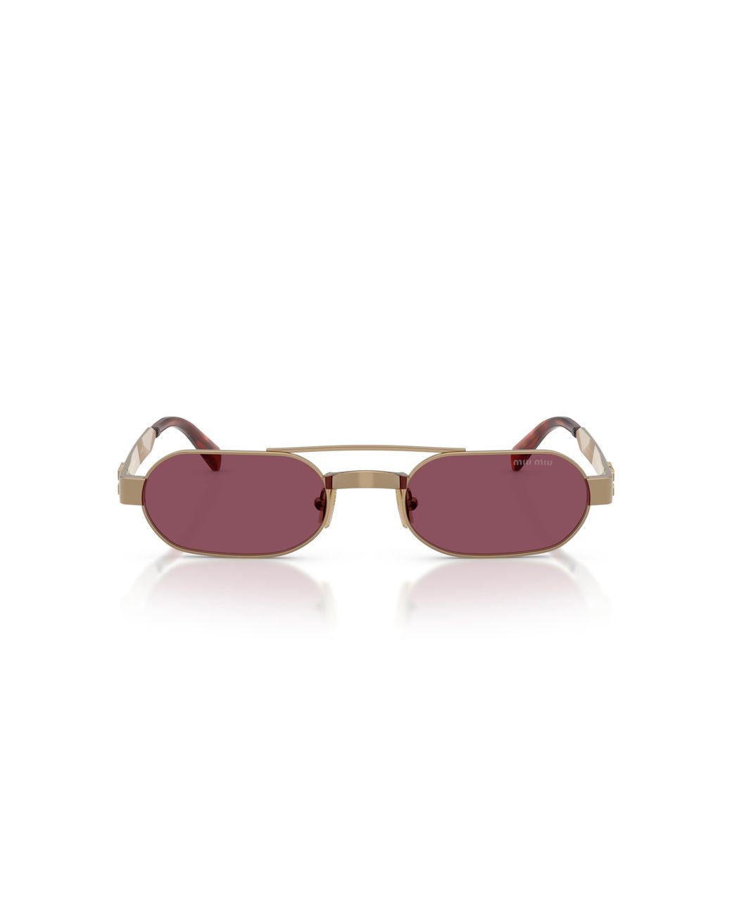 Miu Miu Black Mu B52S 7Oe30Y Sunglasses Metal Round Normal