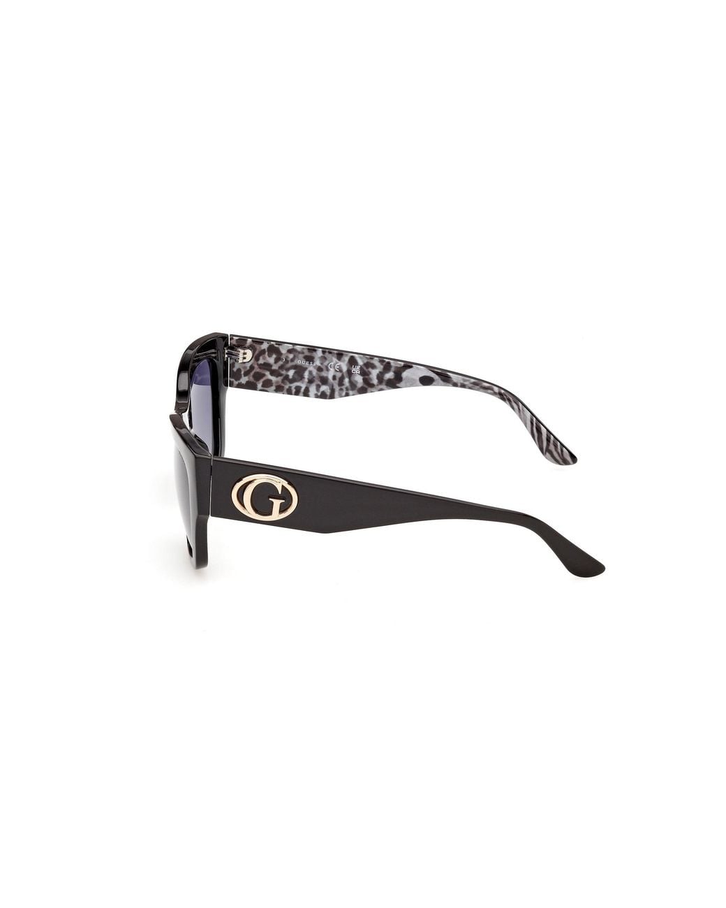 Guess Black Gu00363 01D Sunglasses Injected Smoke Squared Polarized