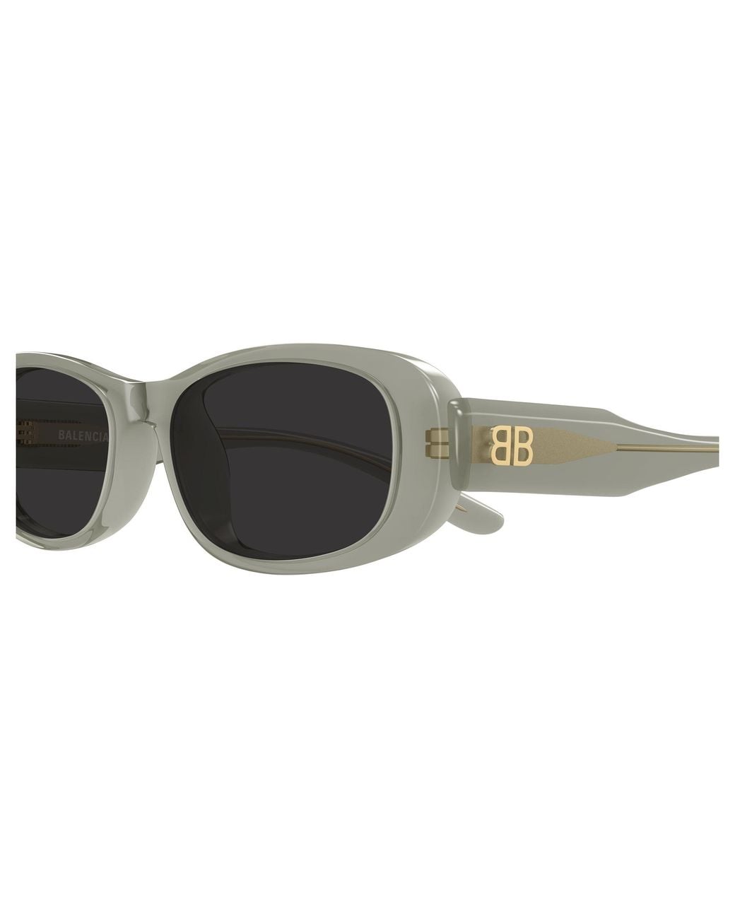 Balenciaga Black Bb0511Sk 003 Occhiali Da Sole Acetato Grigio Squadrata