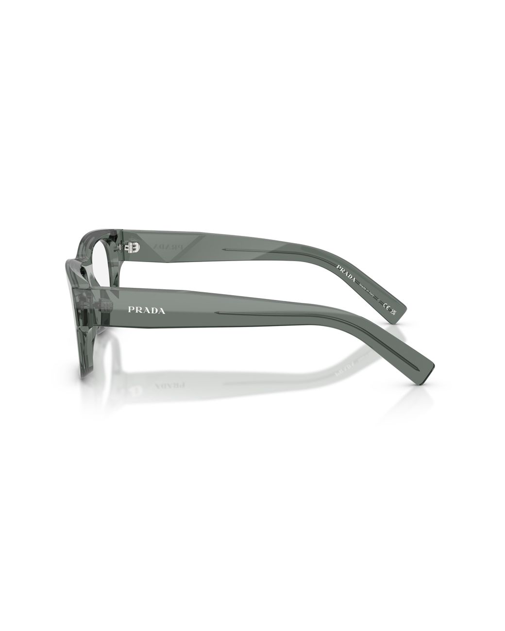 Prada Black Pr D08Vu 21J1O1 Optical Frames Acetate Transparent Squared Normal for men