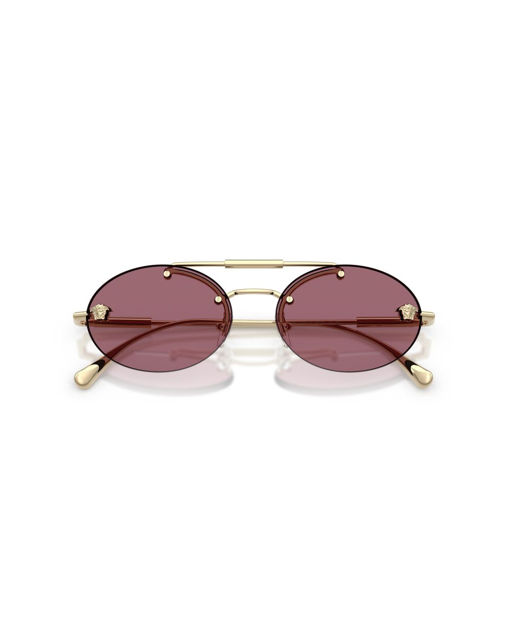 Versace Black Ve2295 12521A Sunglasses Metal Round Normal