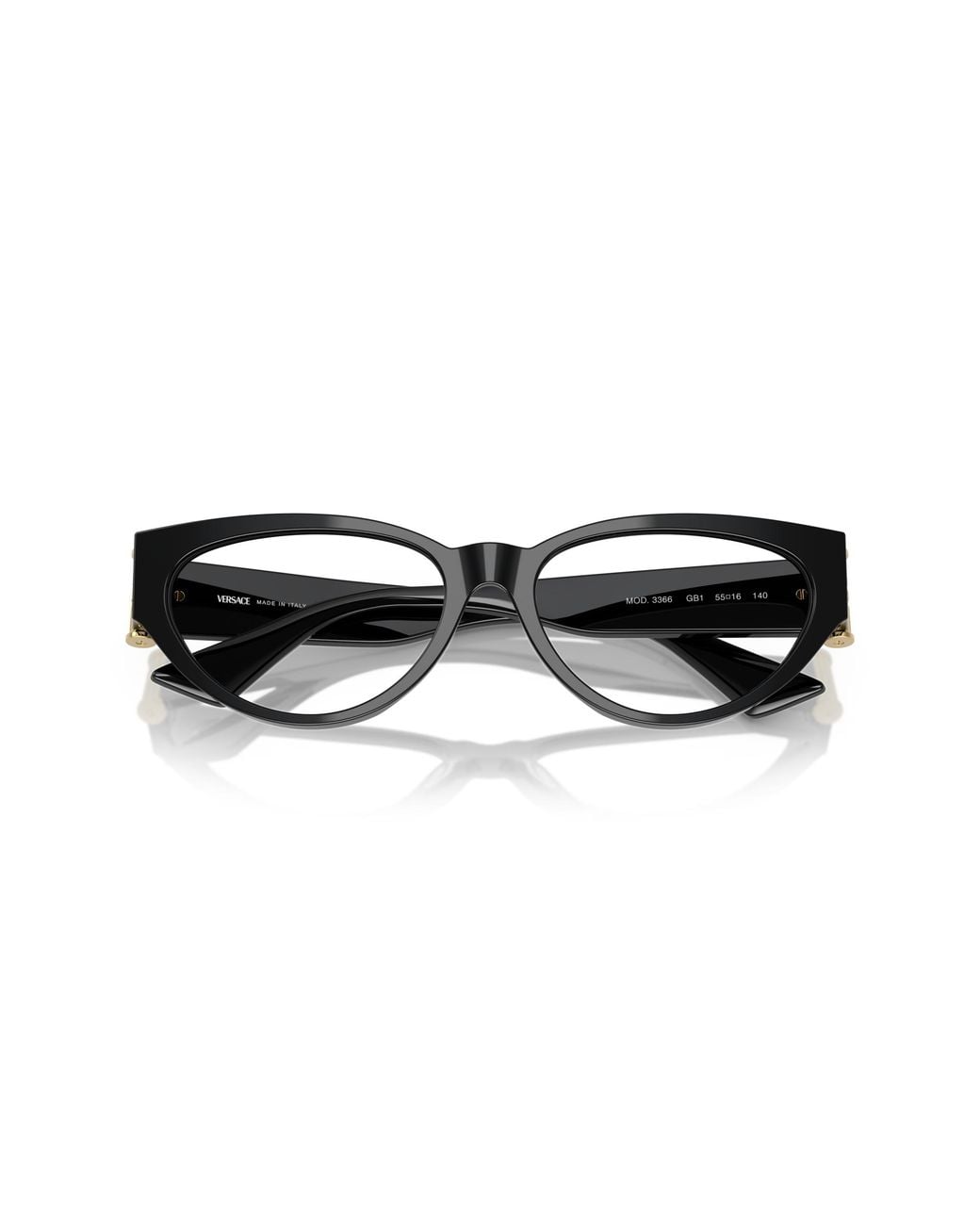Versace Black Ve3366 Gb1 Optical Frames Acetate Cat Eye Normal