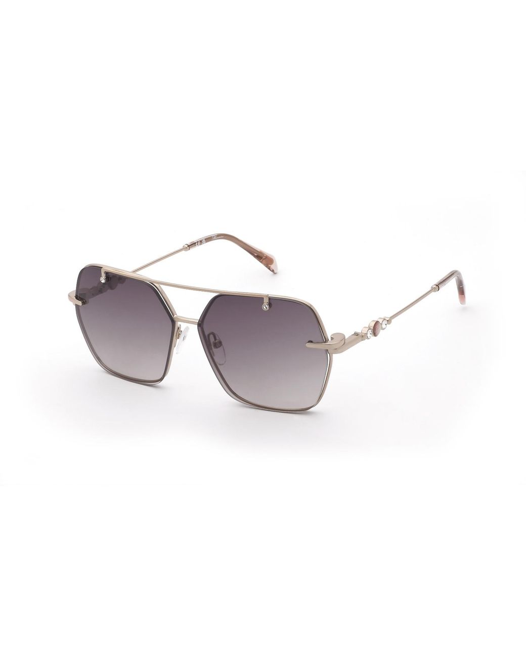 Blumarine Black Ubm236S 0A32 Optical Frames Metal Geometric Normal Nuanced