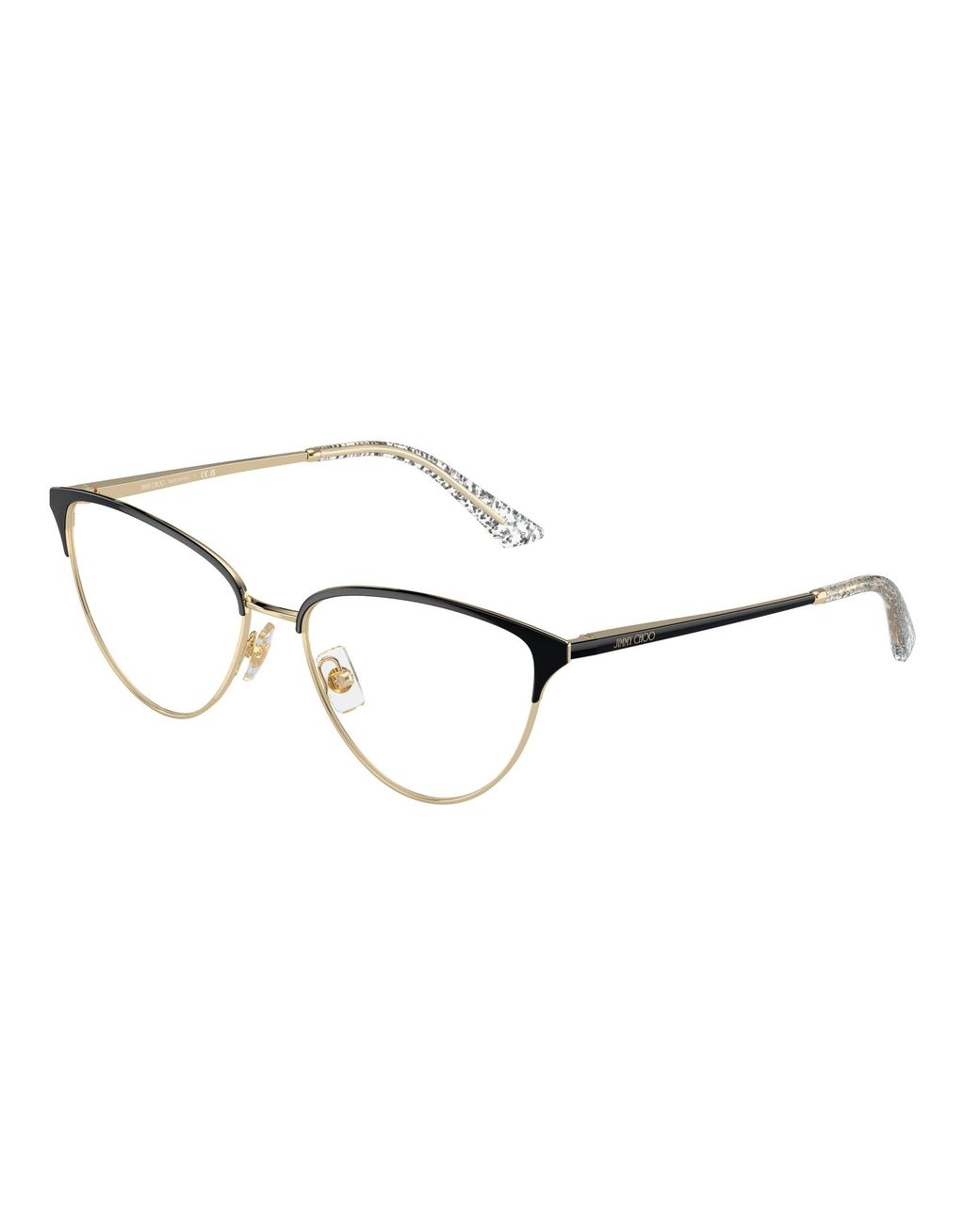 Jimmy Choo Black Jc2002 3015 Optical Frames Metal Cat Eye