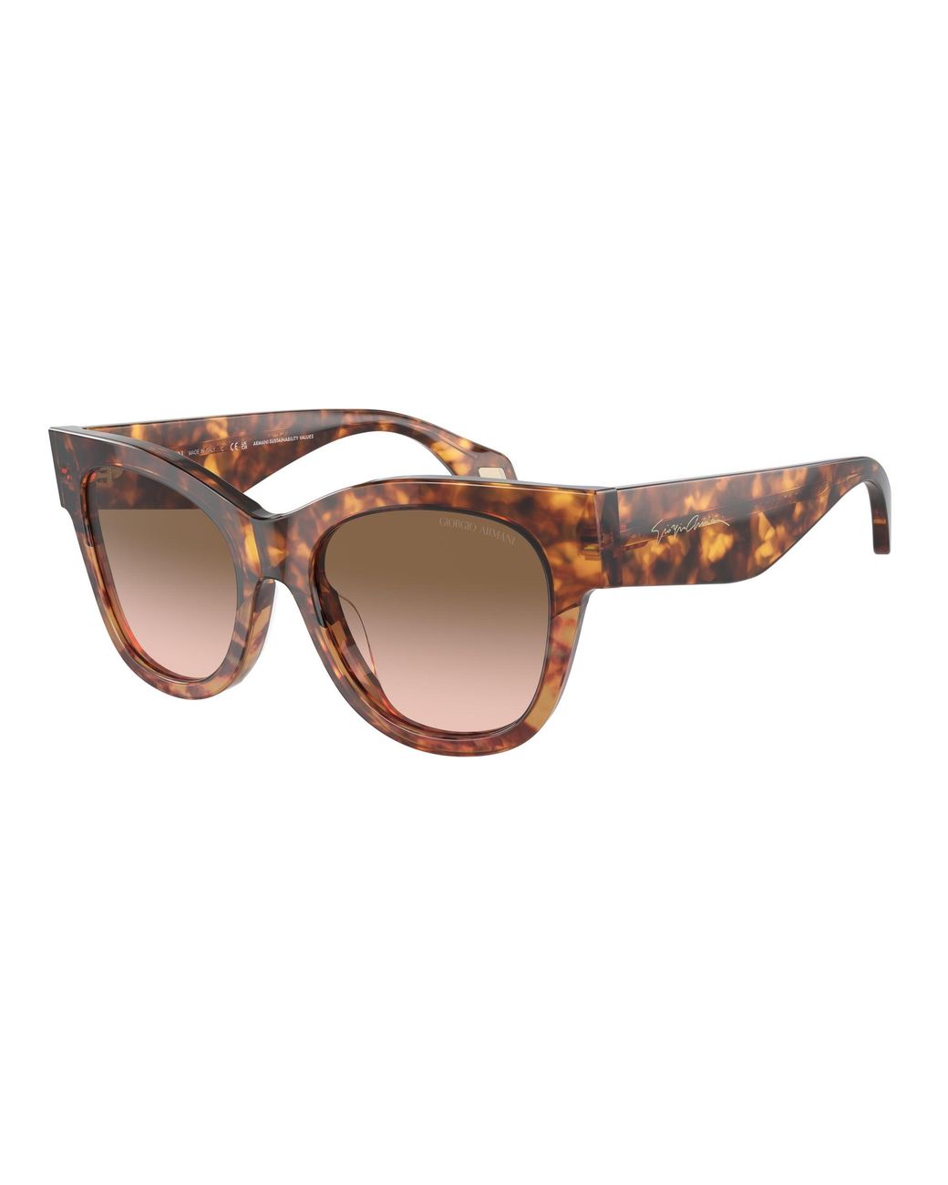 Giorgio Armani Black Ar8195U 603351 Sunglasses Acetate Squared Normal Shaded