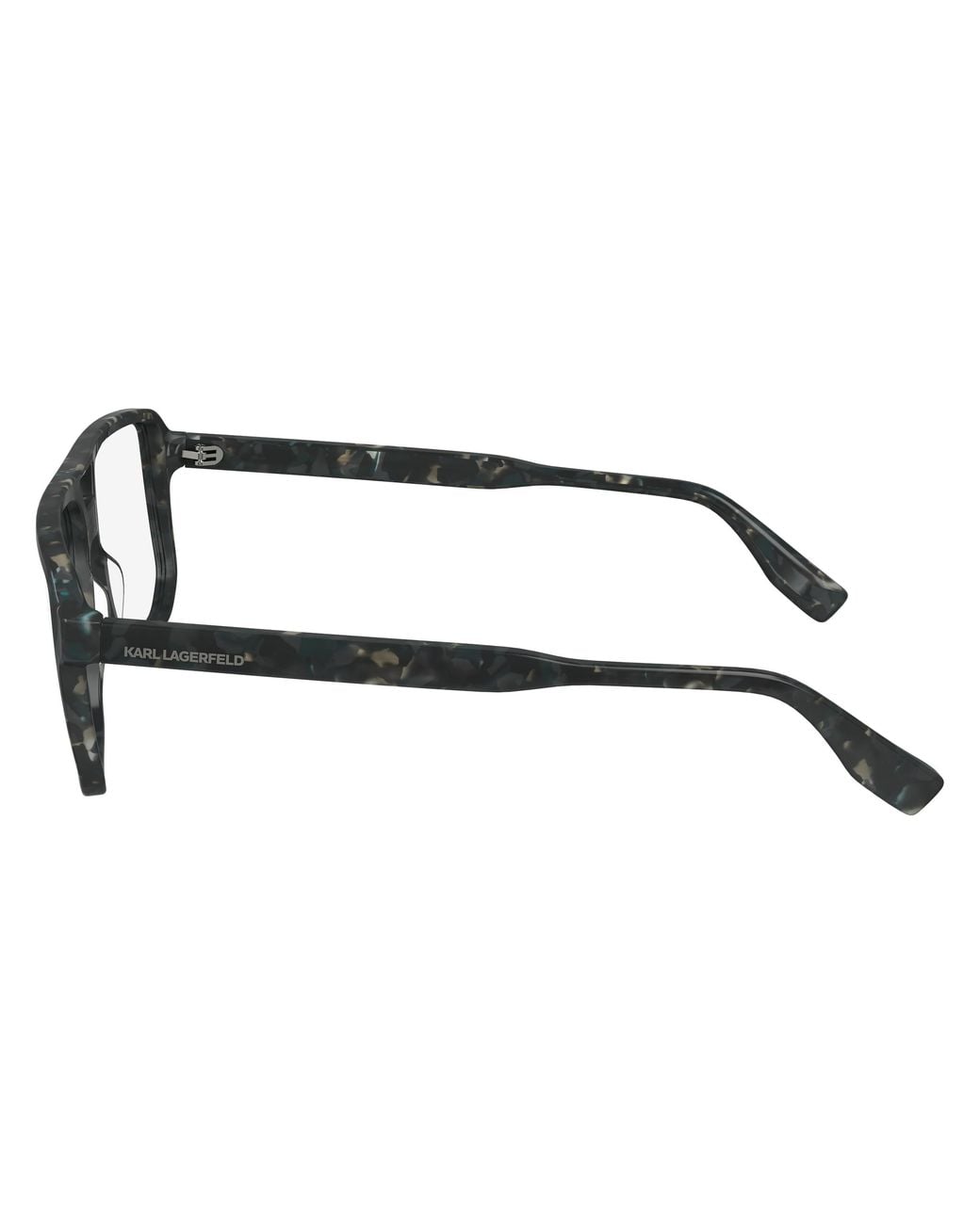Karl Lagerfeld Black Kl6156 023 Optical Frames Acetate Pilot Normal Normal for men