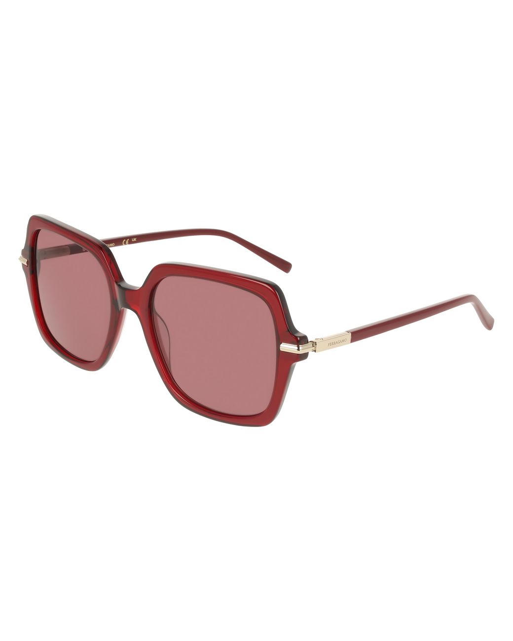 Ferragamo Black Sf2076S 616 Sunglasses Acetate Squared Normal