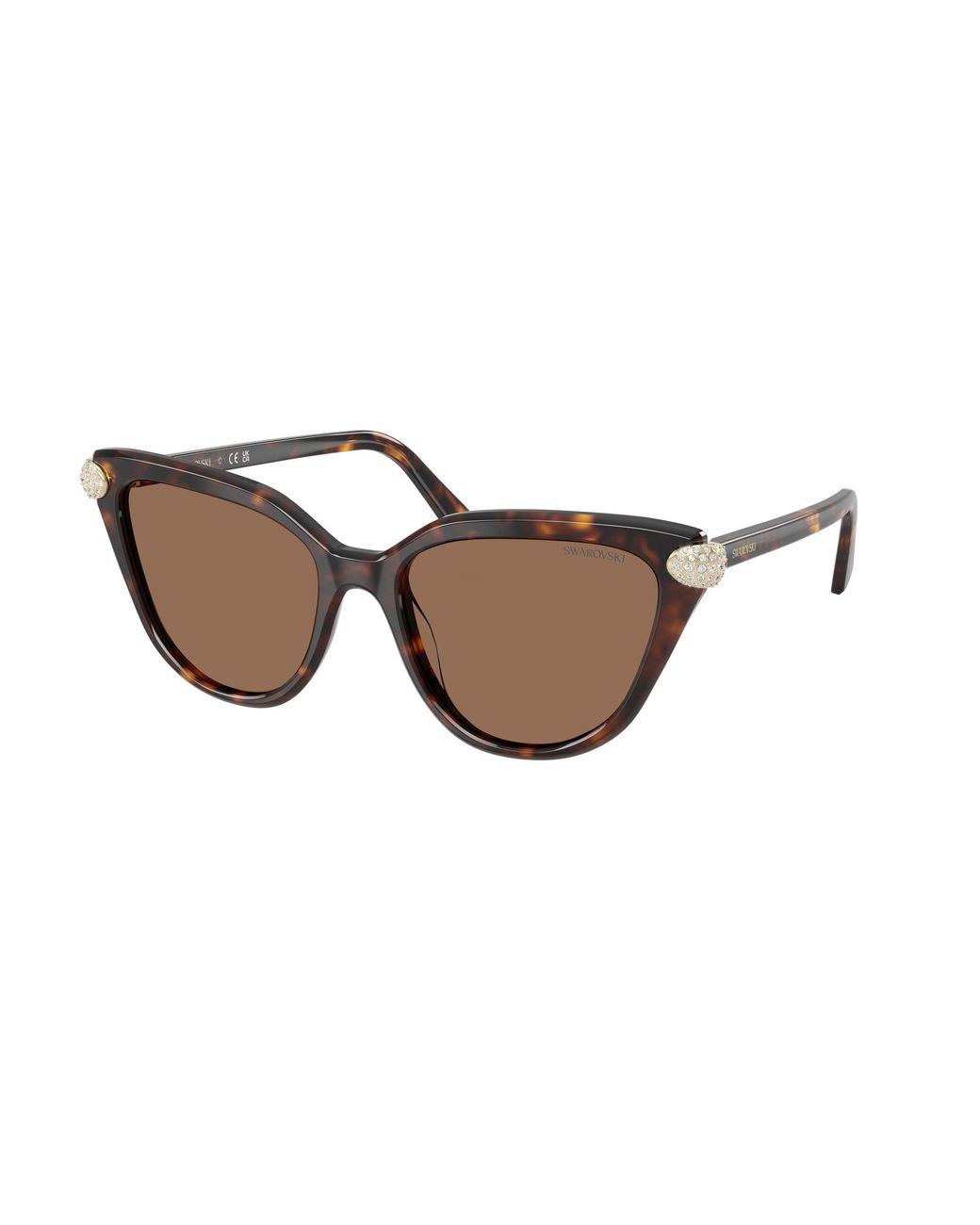 Swarovski Black Sk6039 100273 Sunglasses Acetate Cat Eye Normal