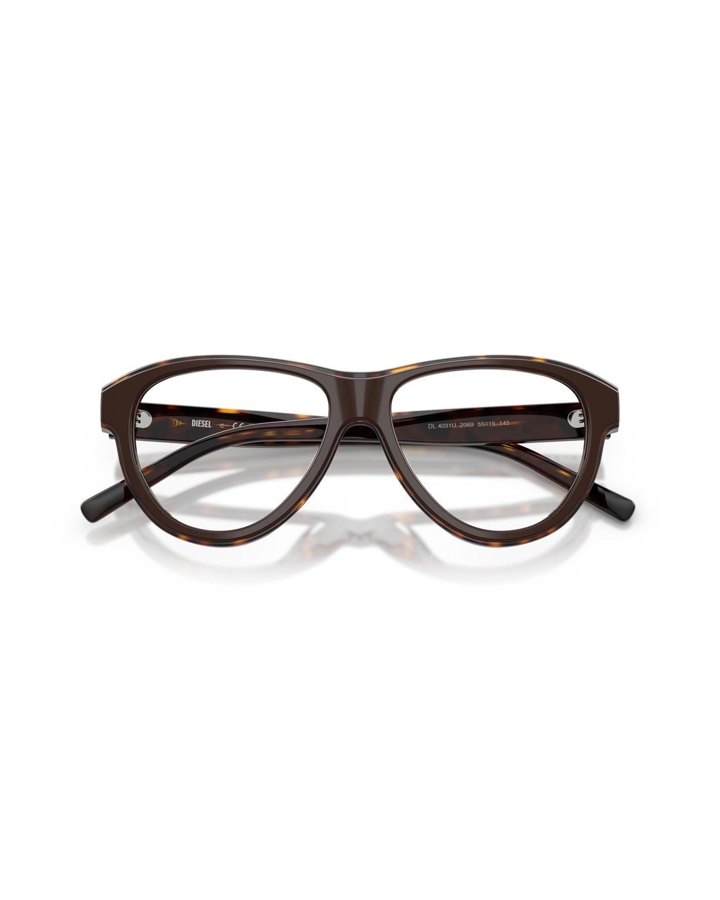 DIESEL Black Dl4031U 2069 Optical Frames Acetate Transparent Pilot Normal