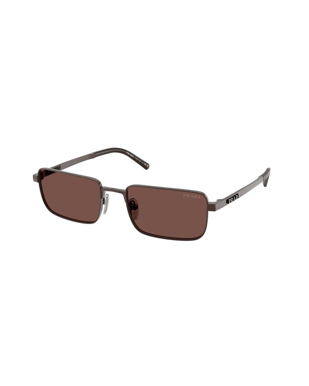 Prada Black Pr D54S 22J80T Sunglasses Metal Squared Normal for men