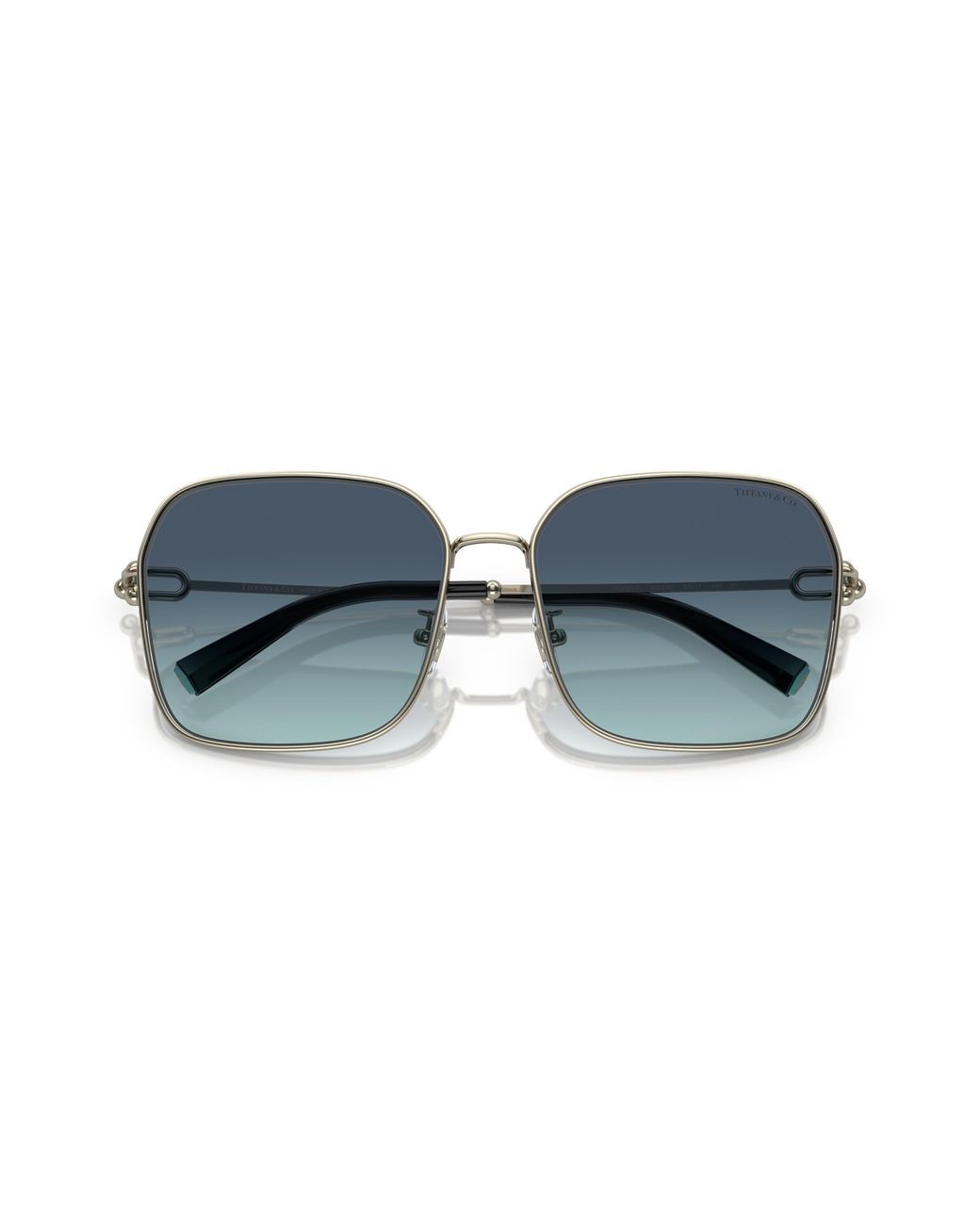 Tiffany & Co Black Tf3093D 60219S Sunglasses Metal Squared Normal Shaded