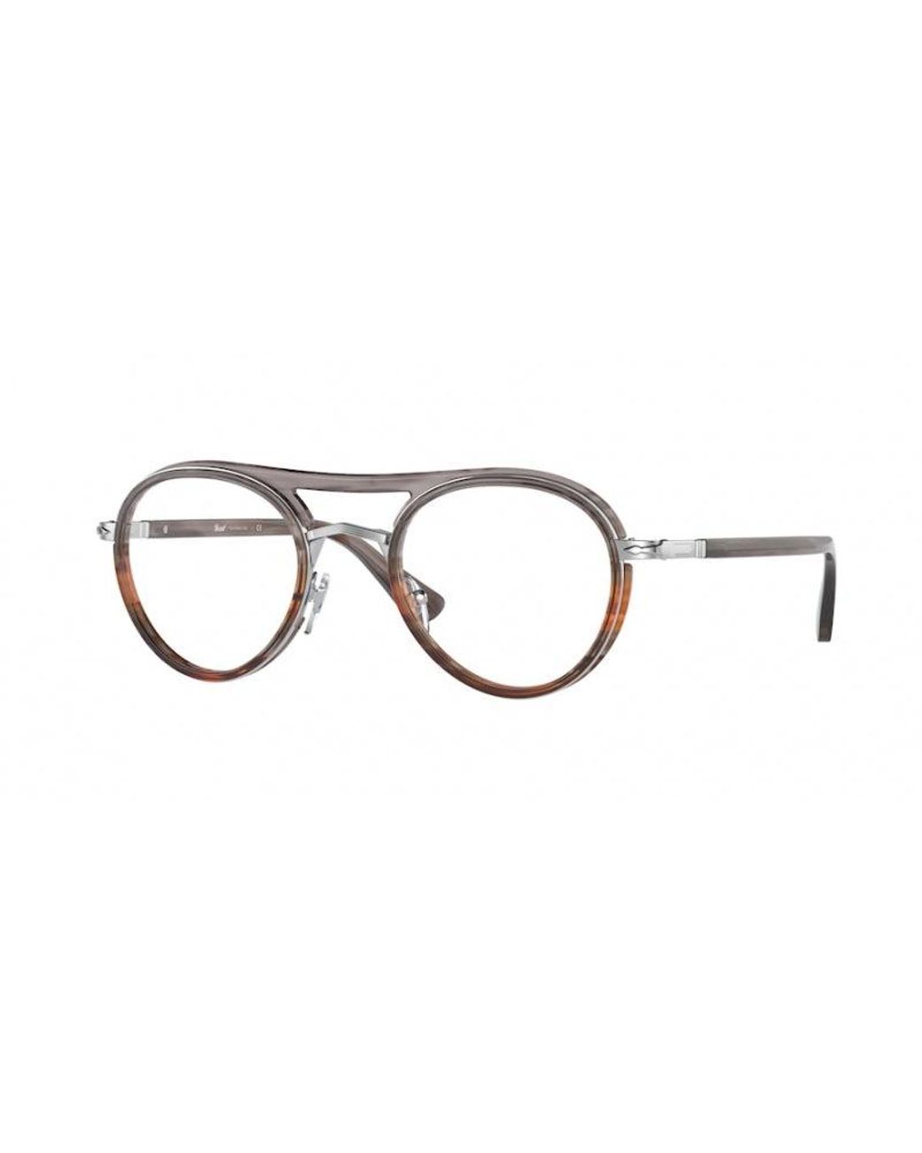 Persol Black Po2485V 1147 Optical Frames Metal Pantos